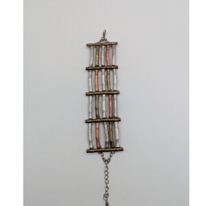 VCLM Mixed Metal Bamboo Branch Panel Bracelet Silver Gold Copper Tone Adjustable